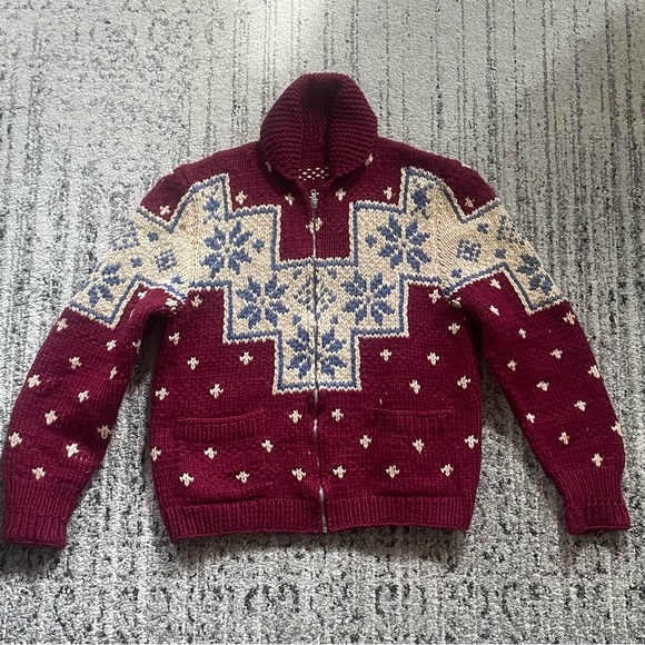 Other - Men’s Handmade Cowichan Sweater Cardigan Size Small/Medim
